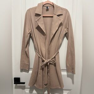 Windsor Beige Long Sleeve Cardigan / Size Small